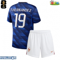Frankrike Theo Hernandez #19 Hjemmedraktsett Barn VM 2026 Kortermet (+ Korte bukser)